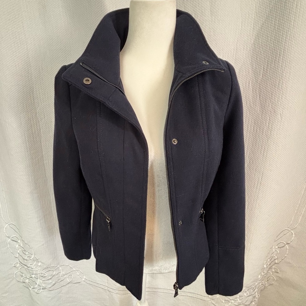 Express Navy Warm Utility Jacket - image 1